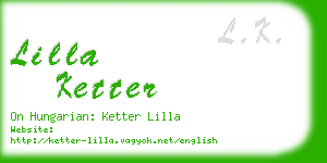 lilla ketter business card